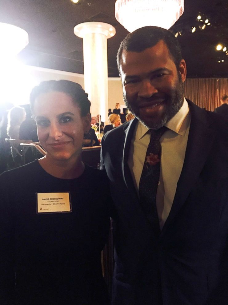 PHOTO: Laura Checkoway meets Jordan Peele.