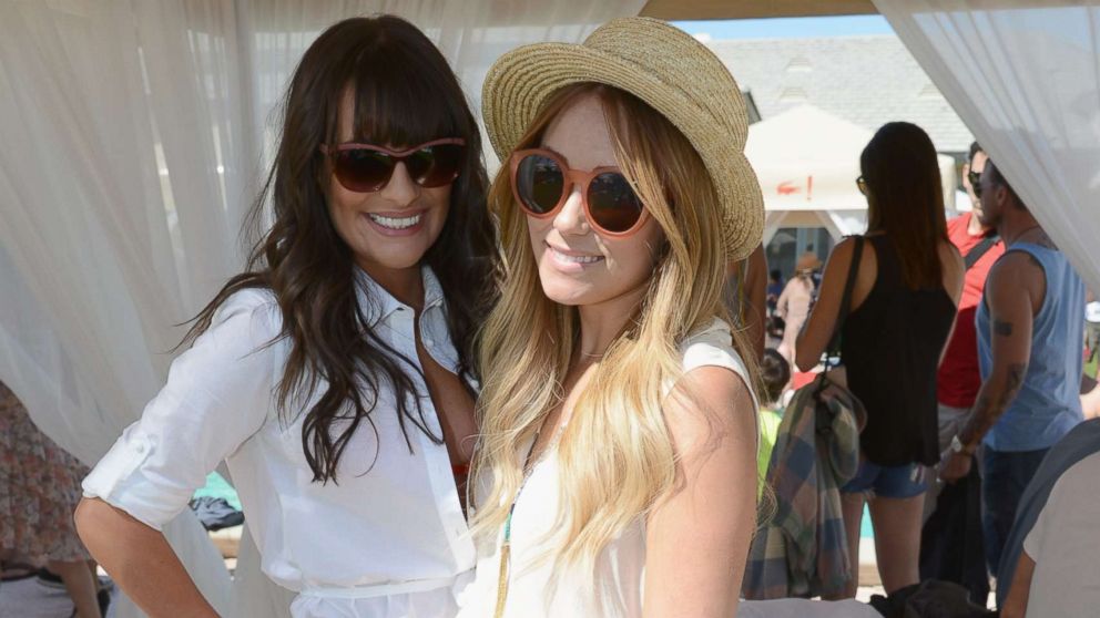 PHOTO: Actress Lea Michele and Lauren Conrad attend day 1 of LACOSTE L!VE Hosts a desert pool party in celebration of Coachella, April 14, 2012, in Thermal, Calif.