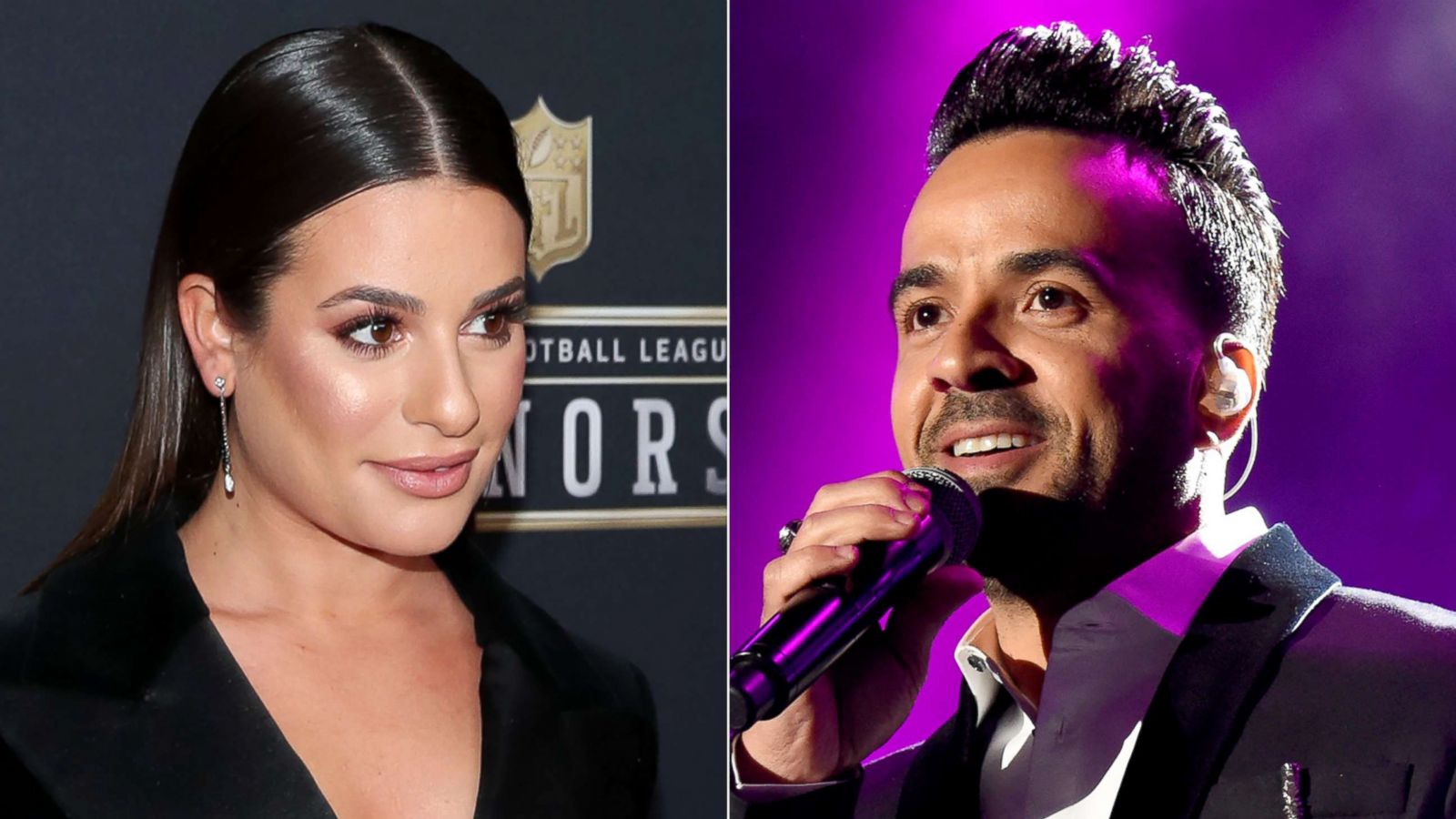 PHOTO: Lea Michele attends an event on Feb. 3, 2018, in Minneapolis.| Luis Fonsi performs on Jan. 27, 2018, in New York City.