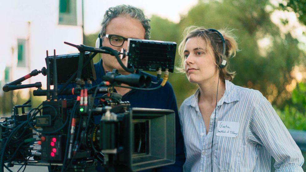 PHOTO: Sam Levy & Greta Gerwig during the filming of "Ladybird."
