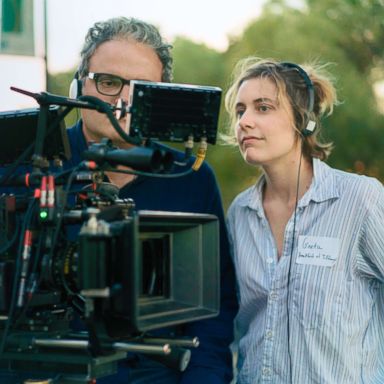 PHOTO: Sam Levy & Greta Gerwig during the filming of "Ladybird."