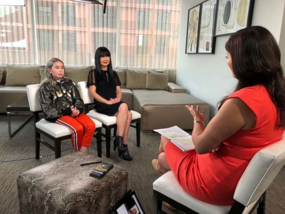 PHOTO: Instagram star "Lil Tay" and her mother, Angela, open up in an interview with ABC News' Juju Chang. 
