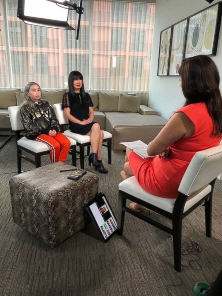 PHOTO: Instagram star "Lil Tay" and her mother, Angela, open up in an interview with ABC News' Juju Chang. 
