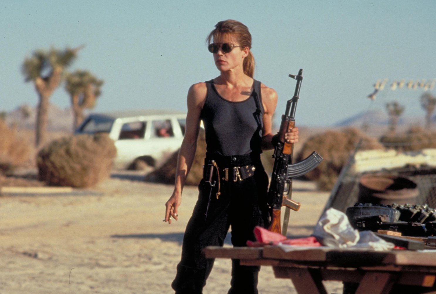PHOTO:Linda Hamilton in Terminator 2: Judgement Day. 