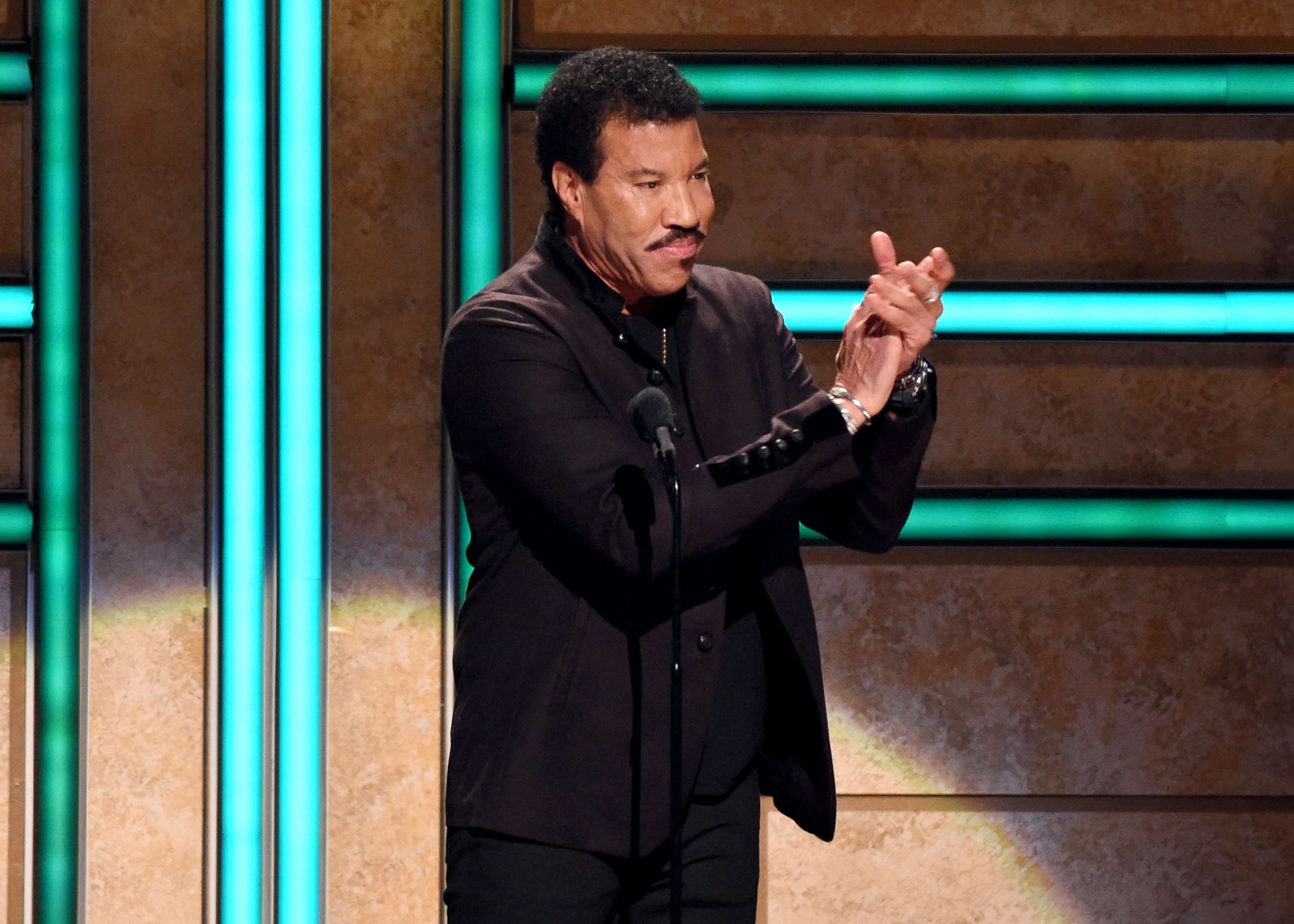 PHOTO: Lionel Richie speaks at the 2017 CMT Artists Of The Year on Oct. 18, 2017, in Nashville, Tenn.