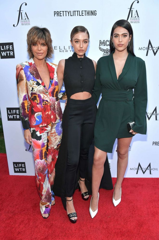 PHOTO: Lisa Rinna, Delilah Belle Hamlin, and Amelia Gray Hamlin attend The Daily Front Row's 4th Annual Fashion Los Angeles Awards at Beverly Hills Hotel on April 8, 2018 in Beverly Hills, Calif.