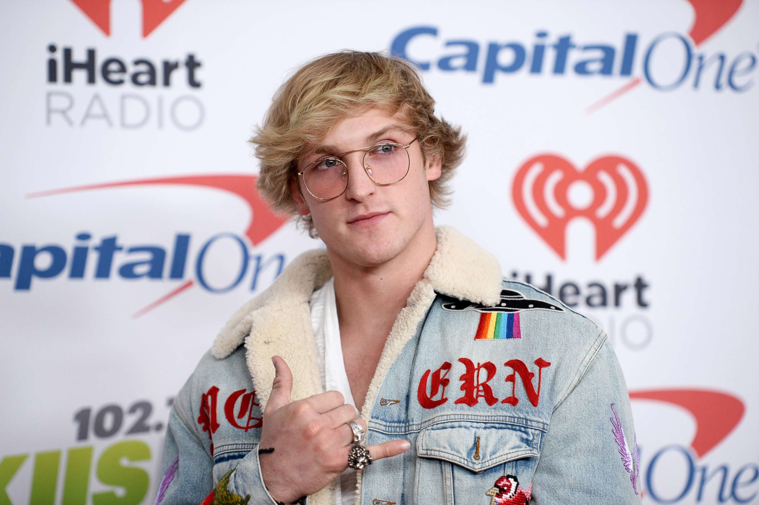 PHOTO: Internet personality Logan Paul arrives at 102.7 KIIS FM's Jingle Ball 2017 at the Forum, Dec. 1, 2017, in Inglewood, Calif.