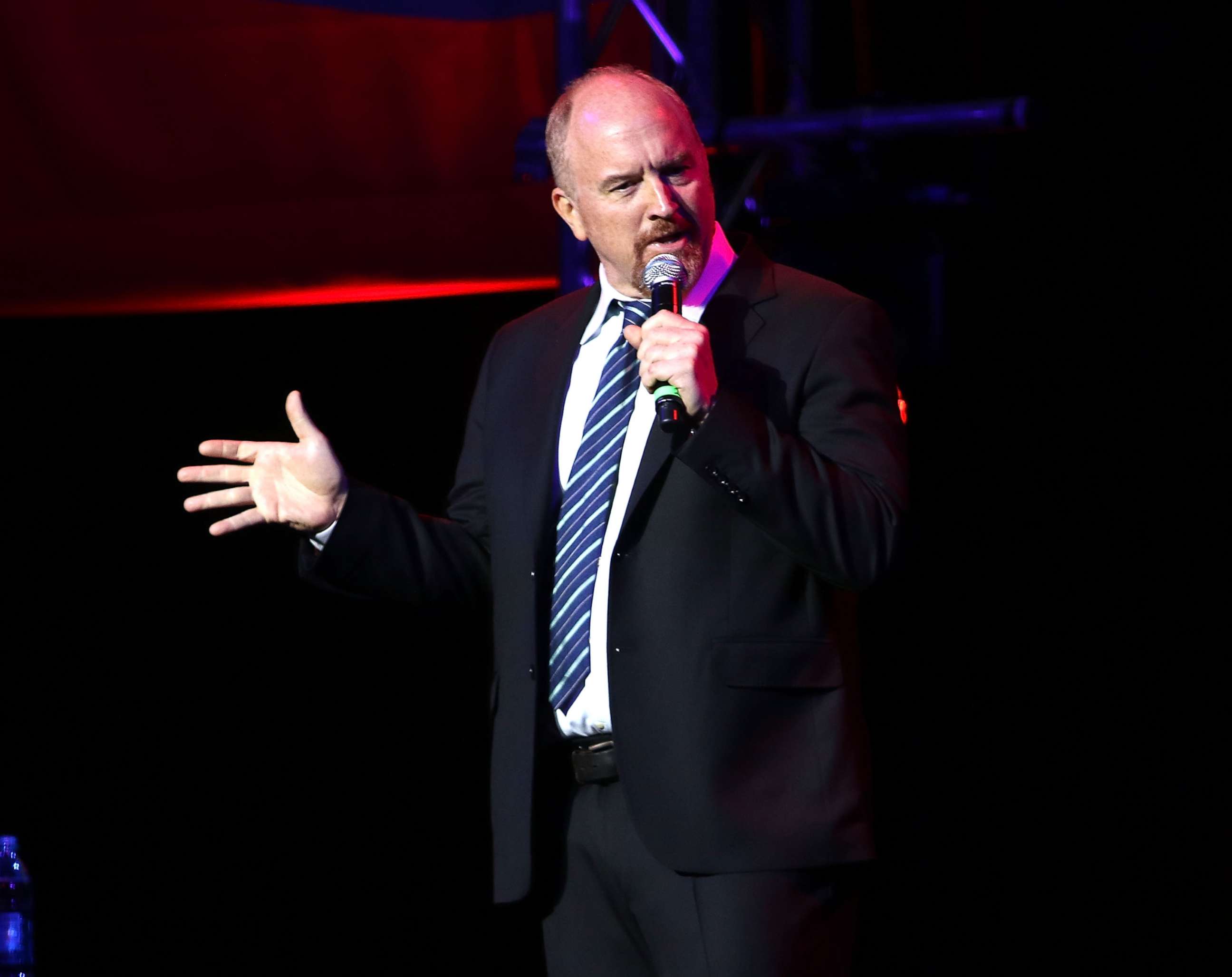 PHOTO: Louis C.K. performs during the 10th Annual Stand Up For Heroes Show at Madison Square Garden on Nov. 1, 2016 in New York City. 
