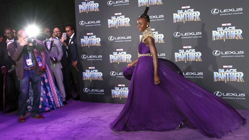 PHOTO: Lupita Nyong'o attends the world premiere of Marvel Studios' Black Panther, Jan. 29, 2018, in Hollywood, Calif.