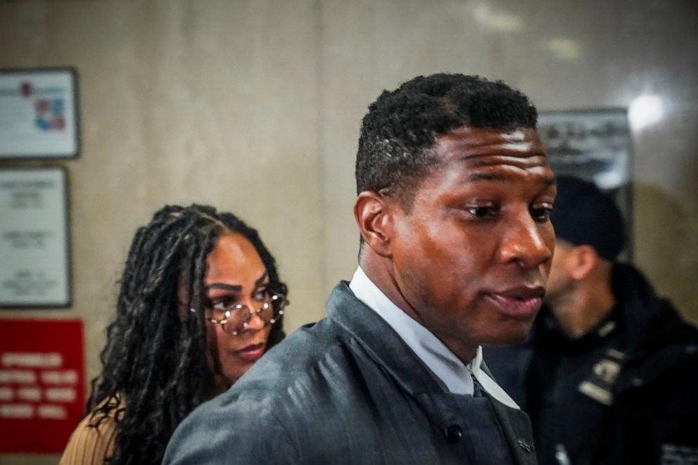 PHOTO: Actor Jonathan Majors arrives at court for his domestic assault trial, Tuesday, Dec. 5, 2023, in New York. Majors was charged last spring for allegedly assaulting his then-girlfriend during an argument.
