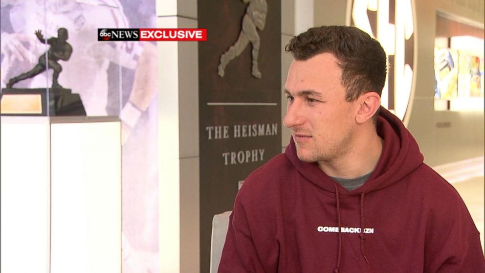 PHOTO: Former NFL quarterback Johnny Manziel opens up about his career and his hopeful comeback in an interview with ABC News' T.J. Holmes. 