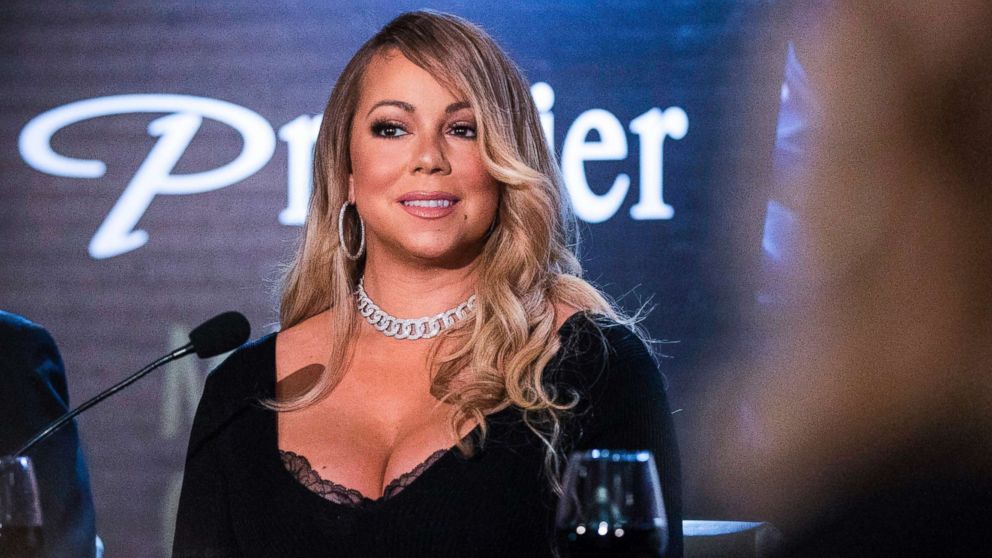 Mariah Carey speaks at a press conference to announce an agreement with Israeli cosmetics brand Premier Dead Sea, in the coastal city of Tel Aviv, June 26, 2017.
