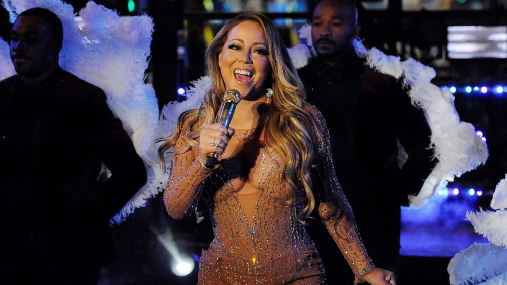 Mariah Carey performs during a concert in Times Square on New Year's Eve in New York, Dec. 31, 2016.