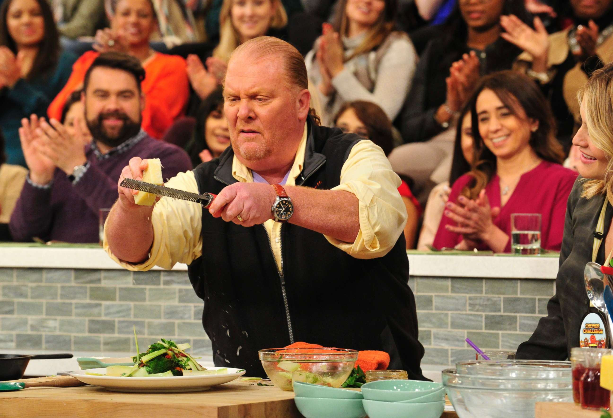 PHOTO: Mario Batali on ABC's "The Chew," Feb. 26, 2016, in New York City. 