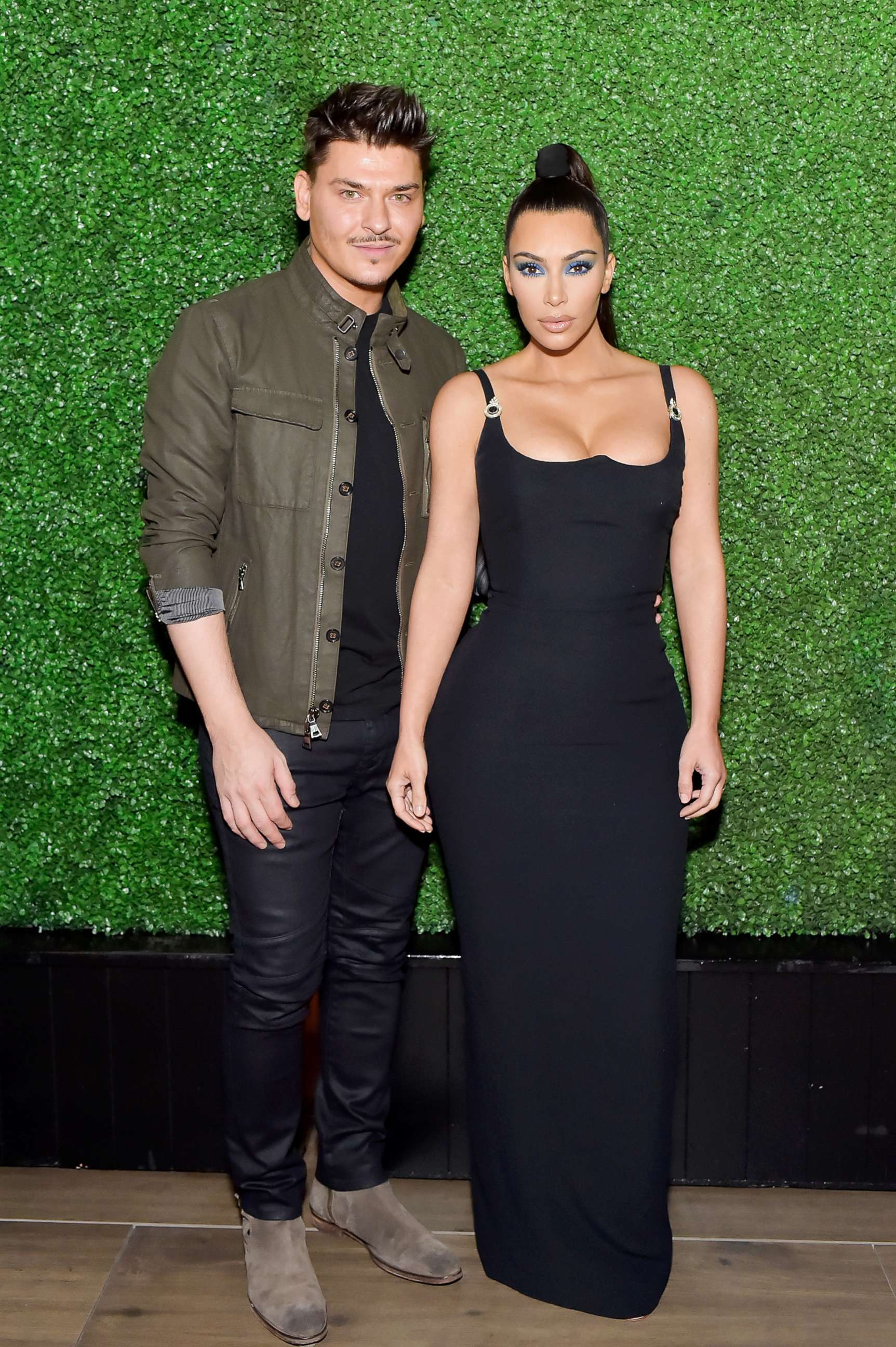 PHOTO: Mario Dedivanovic (L) and Kim Kardashian West attend KKWxMario Dinner at Jean-Georges Beverly Hills, March 31, 2018 in Beverly Hills, Calif.