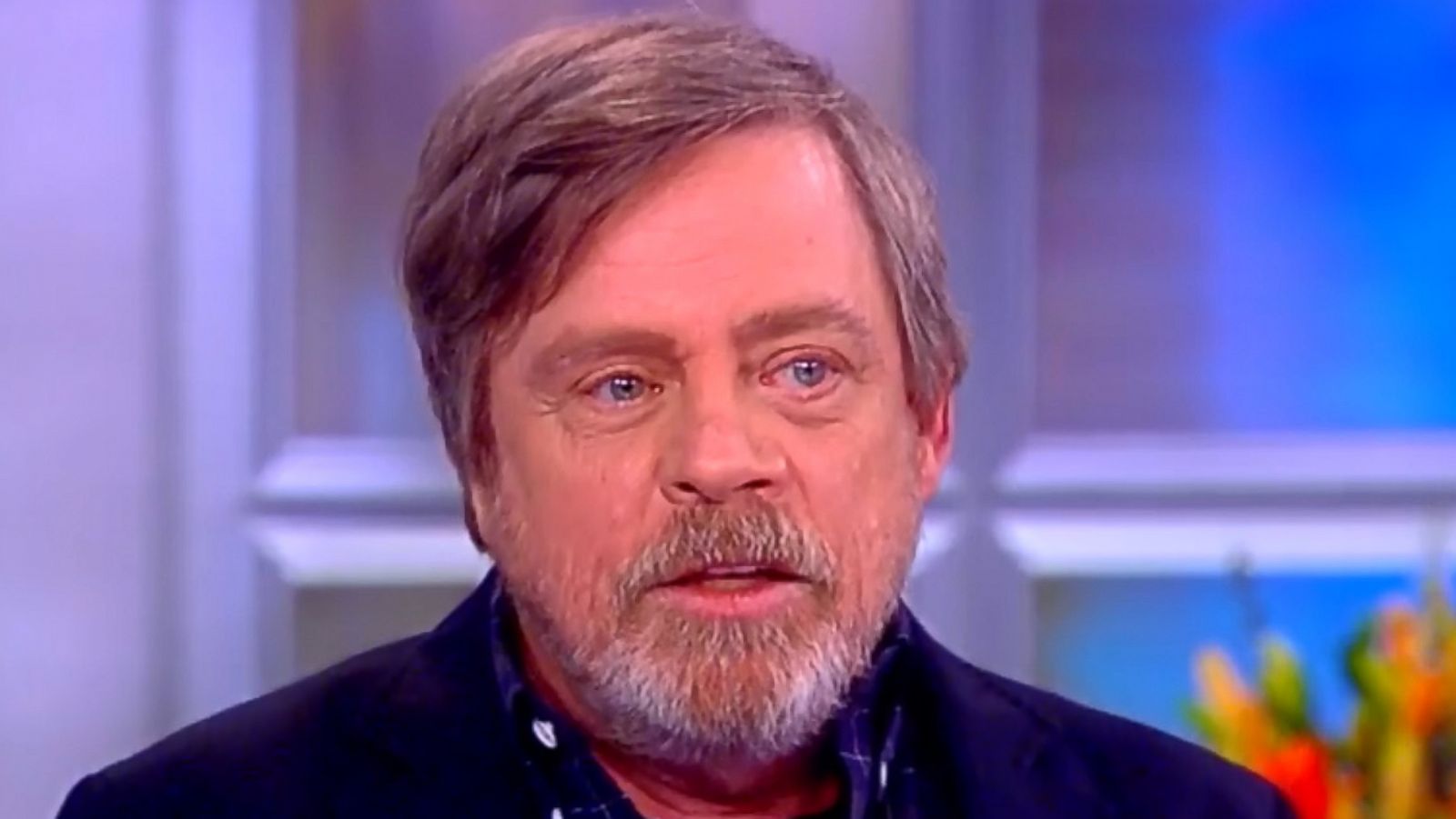 PHOTO: Star Wars star, Mark Hamill appears on ABC's The View, March 27, 2018.