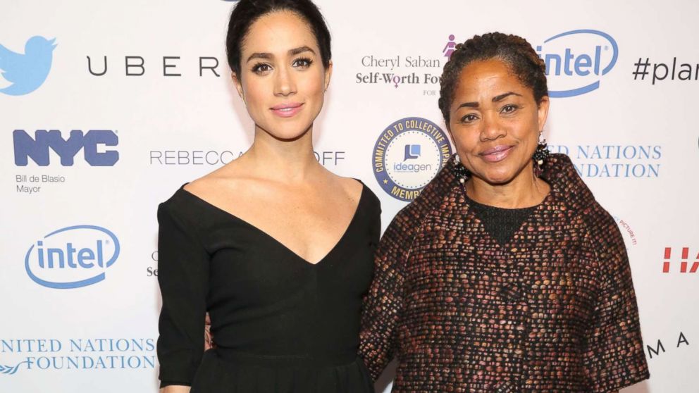 PHOTO: Meghan Markle and Doria Ragland attend UN Women's 20th Anniversary of the Fourth World Conference of Women in Beijing, March 10, 2015, in New York. 