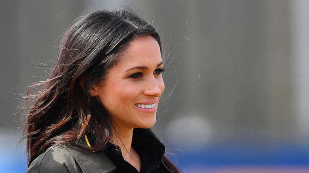 PHOTO: Actress Meghan Markle arrives to meet participants at the UK team trials for the Invictus Games Sydney 2018 at the University of Bath Sports Training Village in Bath, England, April 6, 2018.