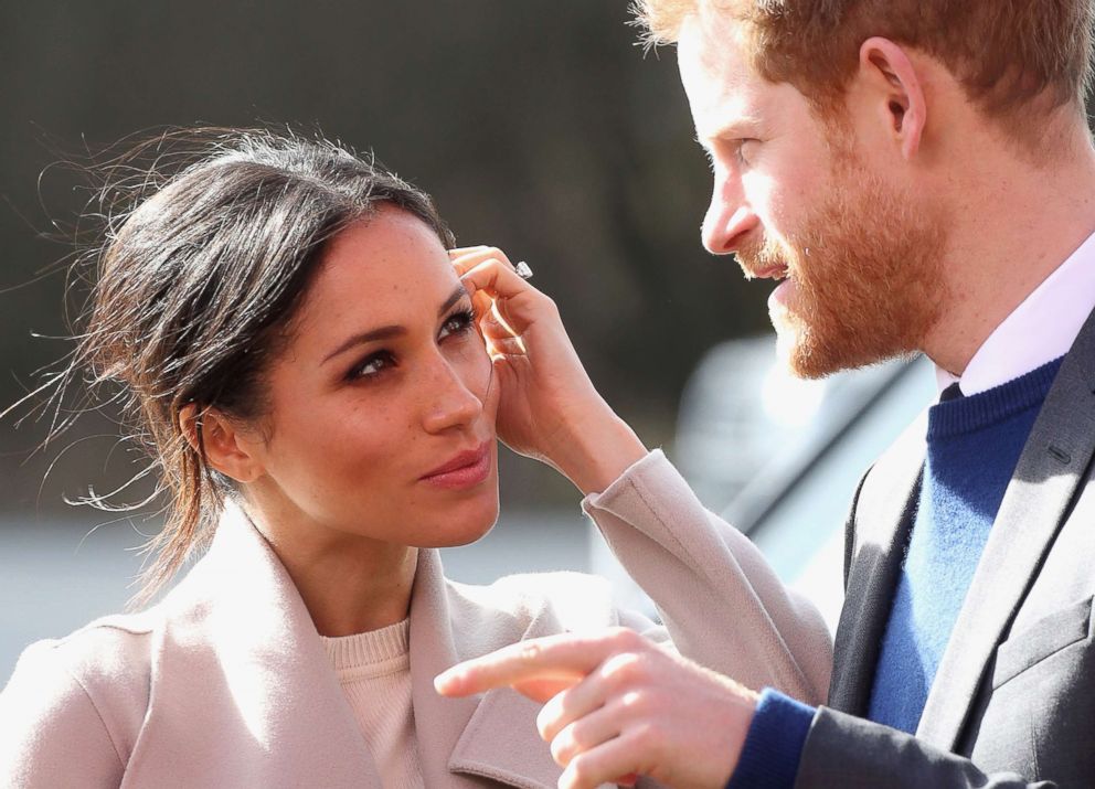 PHOTO: Prince Harry and Meghan Markle visit the Eikon Centre and attend an event to mark the second year of the youth-led peace-building initiative 'Amazing the Space', March 23, 2018, in Lisburn, Nothern Ireland.