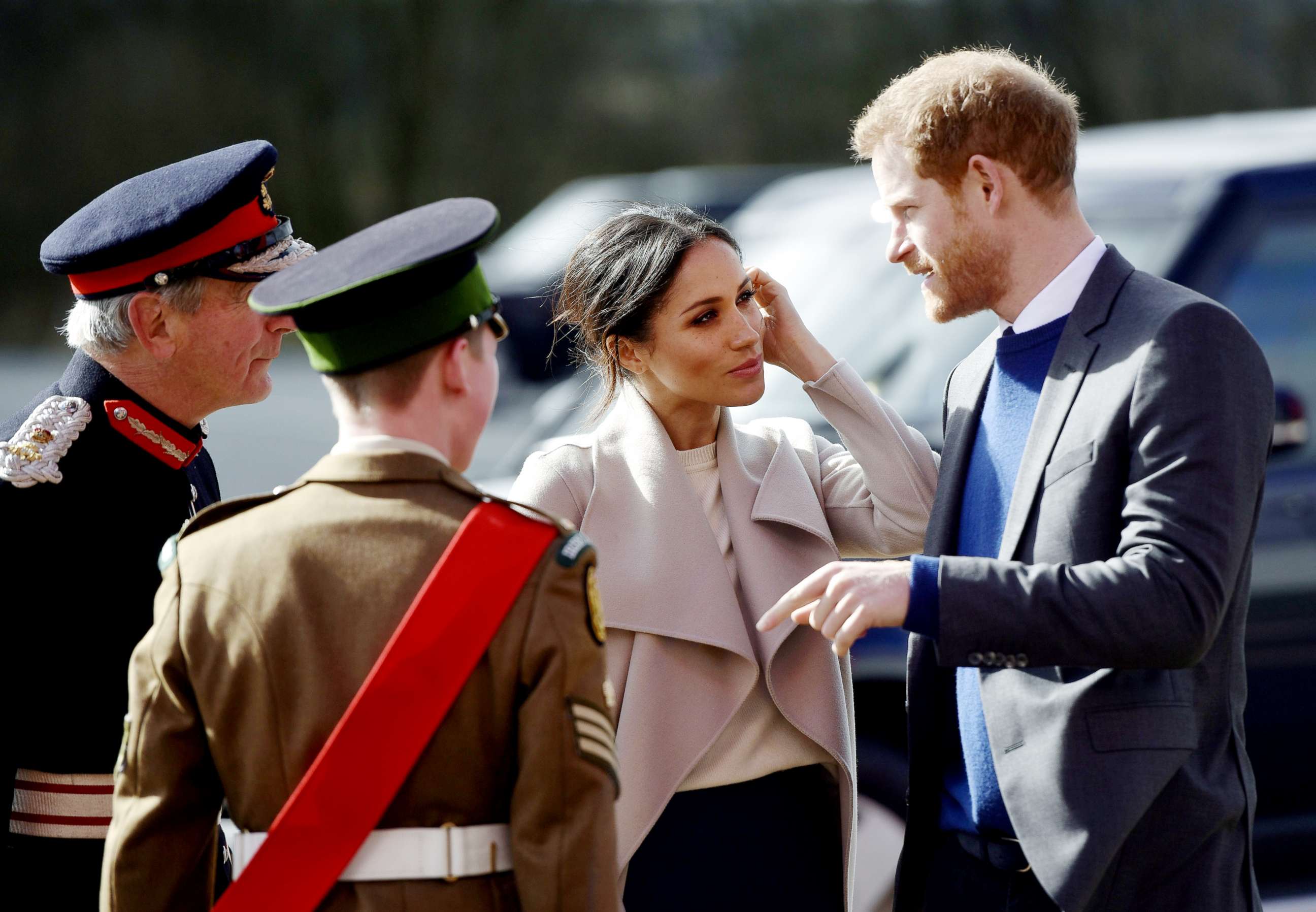 PHOTO: Meghan Markle and Prince Harry visit the Eikon Centre and attend an event to mark the second year of the youth-led peace-building initiative 'Amazing the Space', March 23, 2018, in Lisburn, Northern Ireland.
