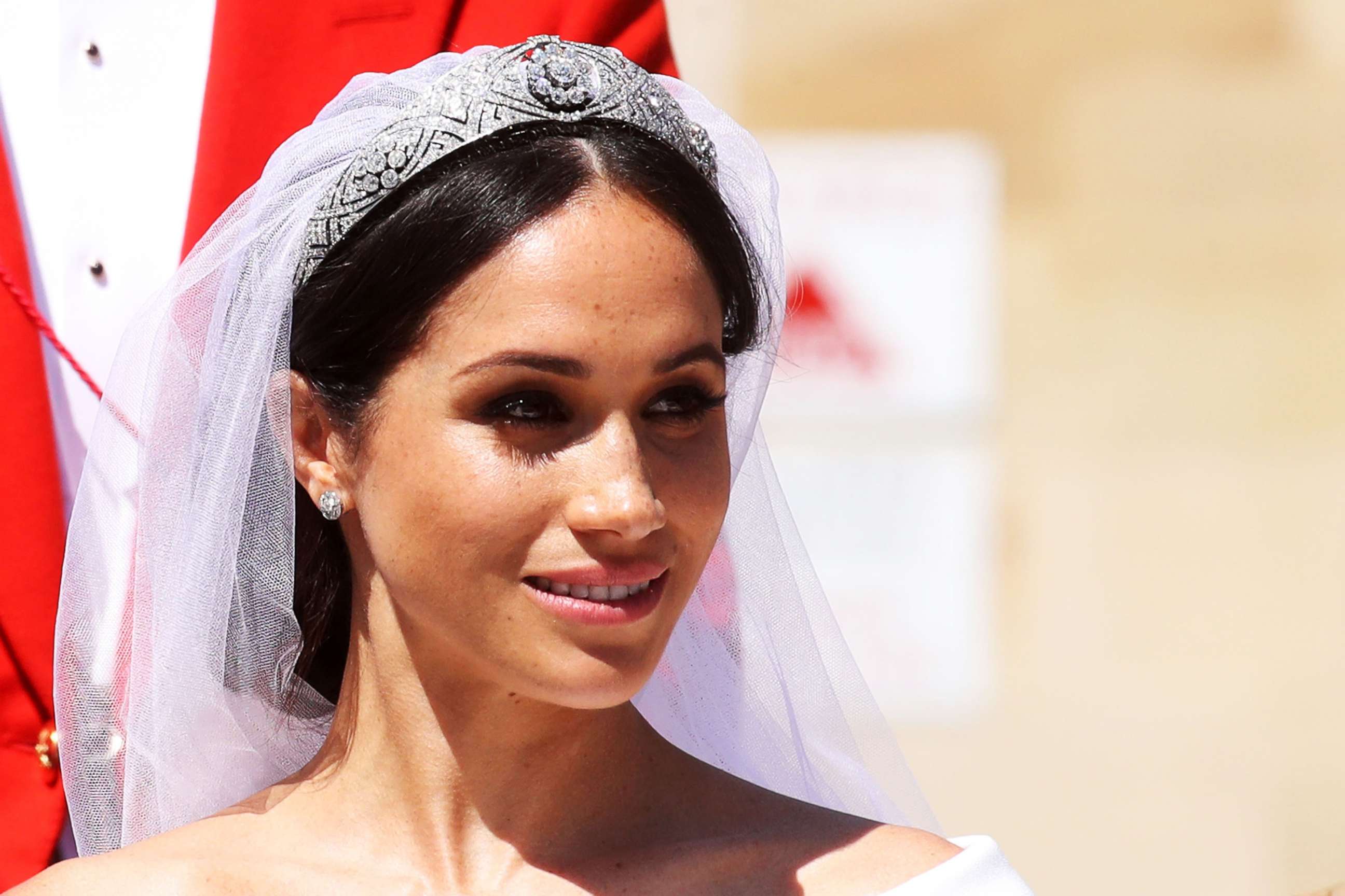 PHOTO: The Duchess of Sussex departs after her wedding to Prince Harry, Duke of Sussex at St George's Chapel, Windsor Castle on May 19, 2018 in Windsor, England. 