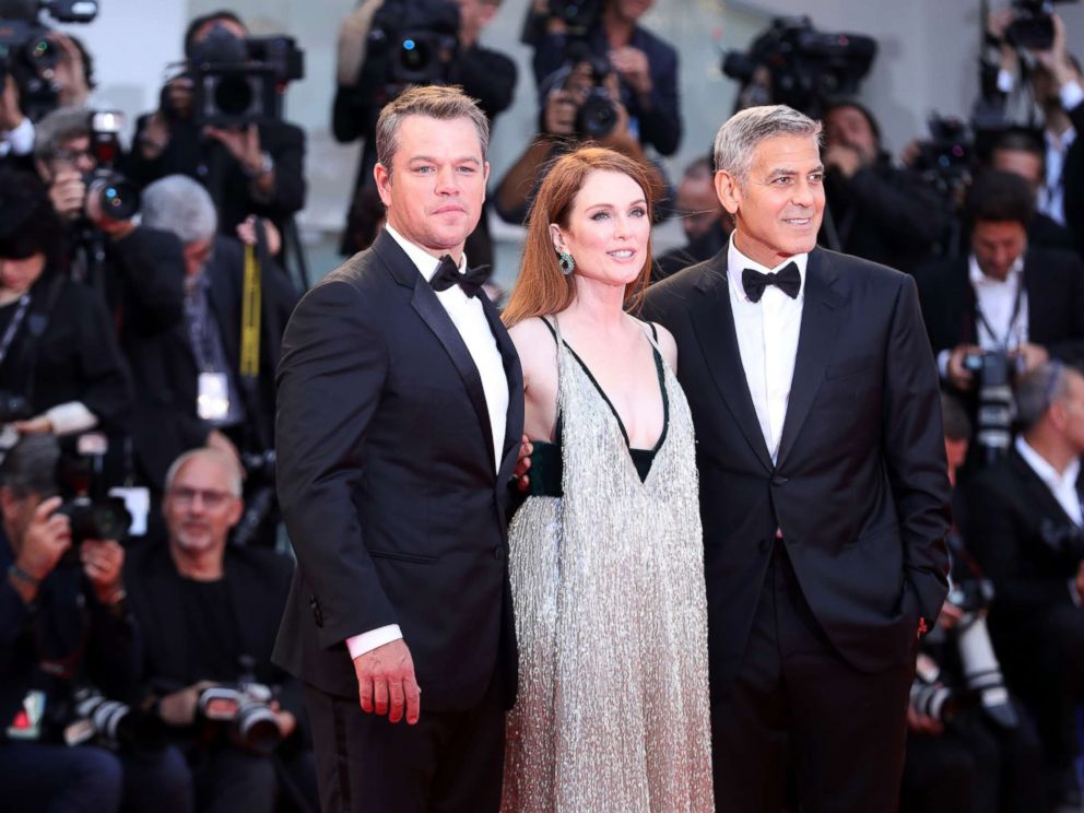 George Clooney talks twins, Matt Damon's 'dad bod' in new film - ABC News