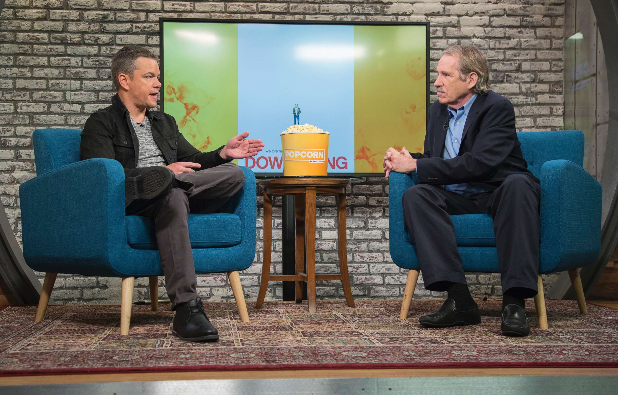 PHOTO: In an overarching discussion with Peter Travers on ABC News' "Popcorn With Peter Travers," Dec. 12, 2017, Matt Damon opened up about Harvey Weinstein, sexual harassment and confidentiality agreements.