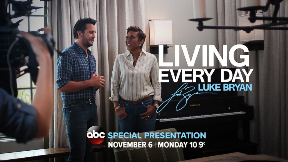 PHOTO: WATCH: "Living Every Day: Luke Bryan": A Robin Roberts special presentation, airing Monday, Nov. 6, at 10 ET/9 CT on ABC.