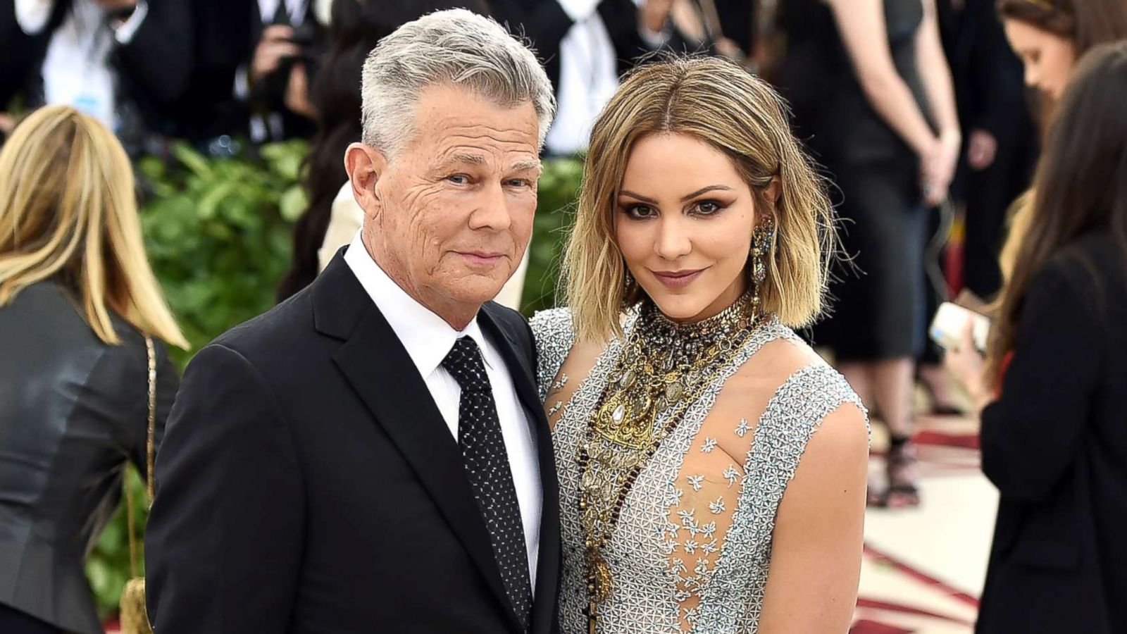 PHOTO: David Foster and Katharine at The Metropolitan Museum of Art on May 7, 2018, in New York City.