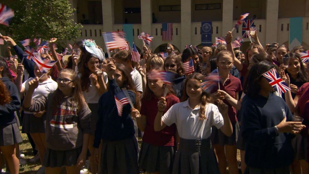 PHOTO: Students at Immaculate Heart High School in Los Angeles are celebrating the upcoming wedding of Meghan Markle and Prince Harry.