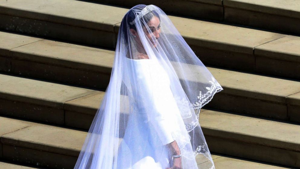 PHOTO: Meghan Markle arrives for the wedding ceremony of Prince Harry and Meghan Markle at St. George's Chapel in Windsor Castle in Windsor, May 19, 2018.