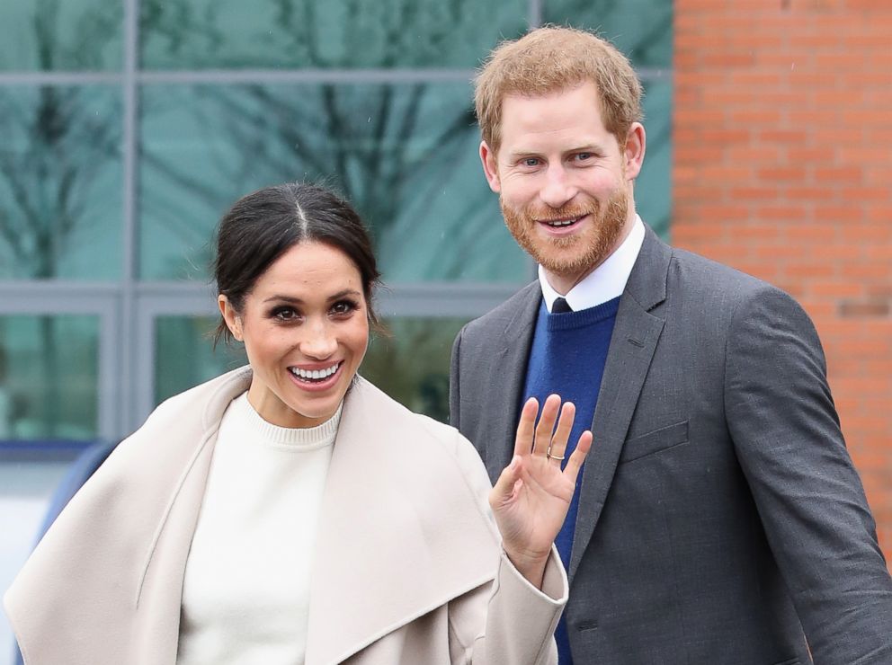 PHOTO: Prince Harry and Meghan Markle visit Catalyst Inc, a next generation science park, to meet young entrepreneurs and innovators, March 23, 2018, in Belfast, Northern Ireland. 