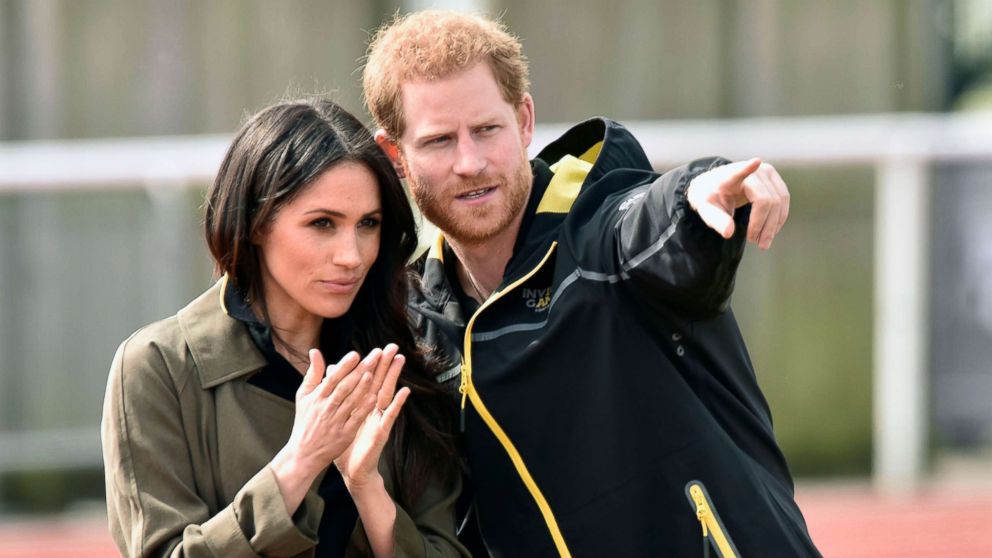 PHOTO: Prince Harry and Meghan Markle visit Bath University, in Bath, Britain, April 6, 2018, to view hopeful candidates for the UK Team Trial for the Invictus Games in Sydney in 2018.