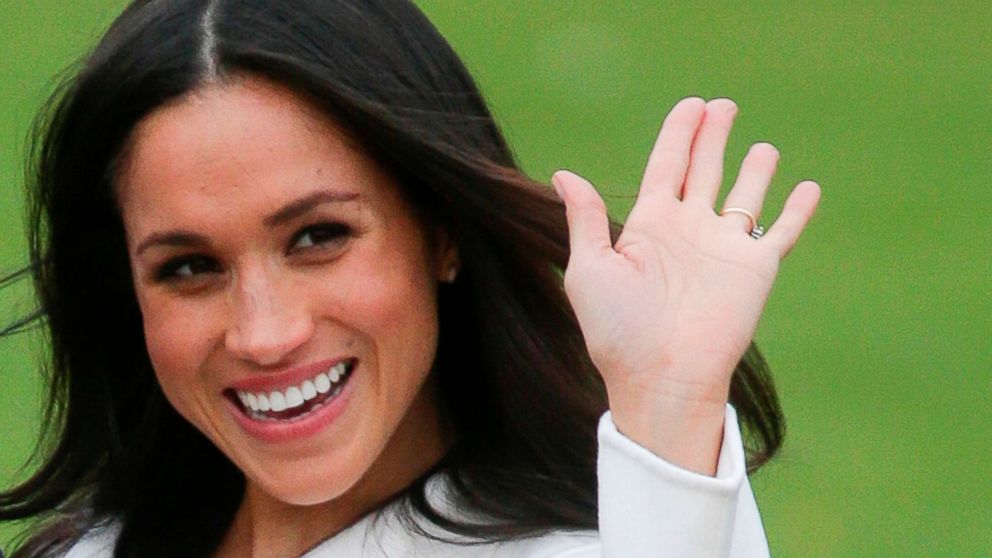 Britain's Prince Harry's fiancee Meghan Markle poses for a photograph in the Sunken Garden at Kensington Palace in west London on Nov. 27, 2017.