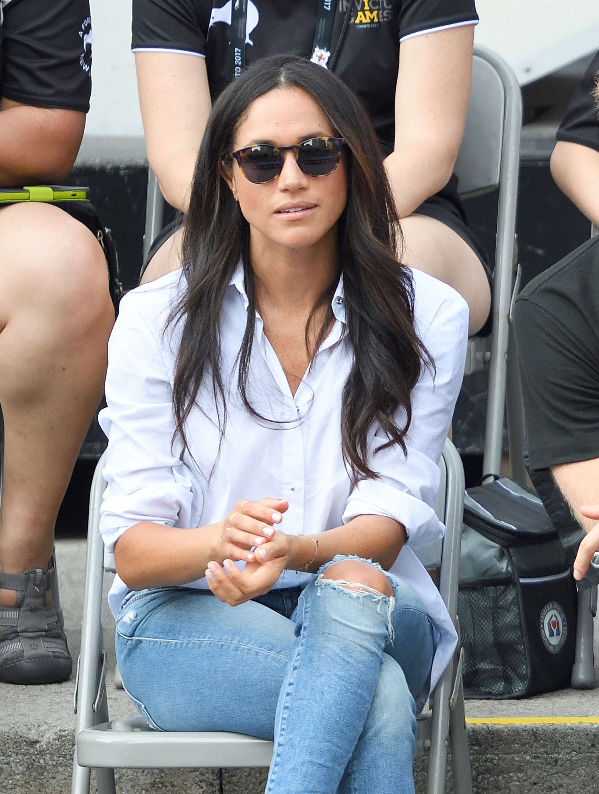 PHOTO: Meghan Markle attends the Wheelchair Tennis on day 3 of the Invictus Games Toronto 2017 at Nathan Philips Square, Sept. 25, 2017, in Toronto, Canada.
