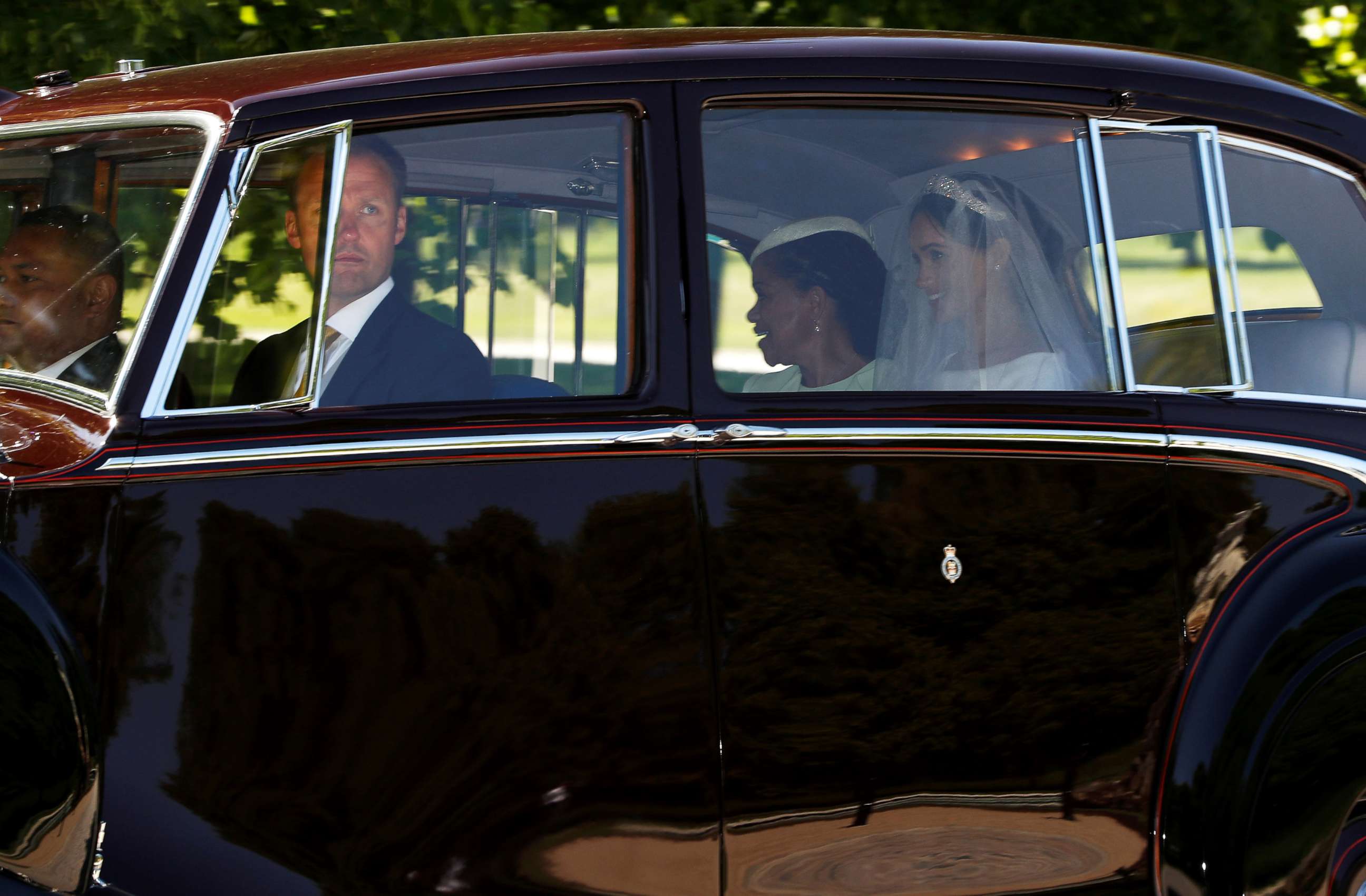 PHOTO: Meghan Markle with her mother Doria Ragland departs for her wedding to Britain's Prince Harry, in Taplow, Britain, May 19, 2018.