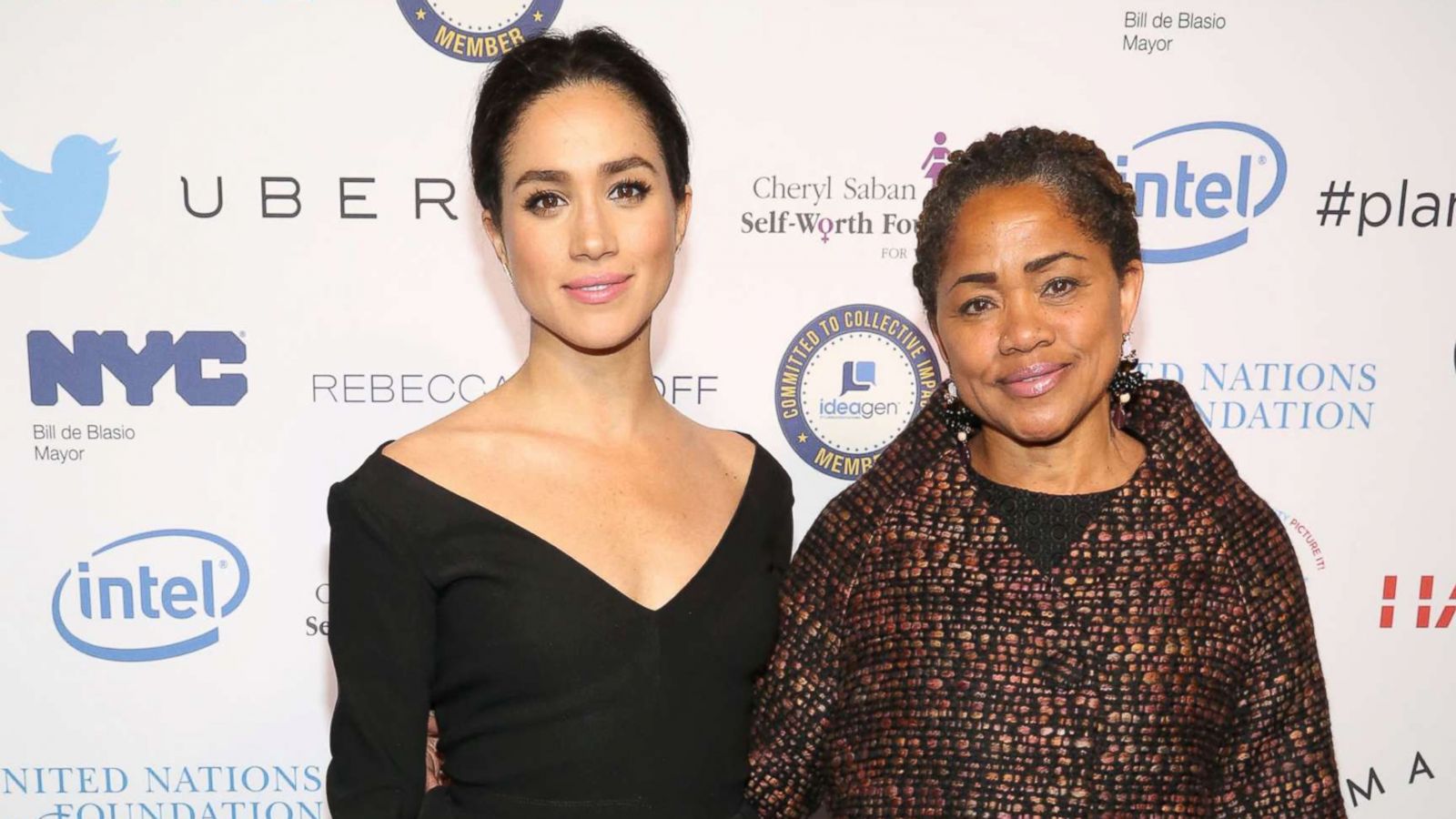 PHOTO: Meghan Markle and Doria Ragland attend UN Women's 20th Anniversary of the Fourth World Conference of Women in Beijing, March 10, 2015 in New York City.