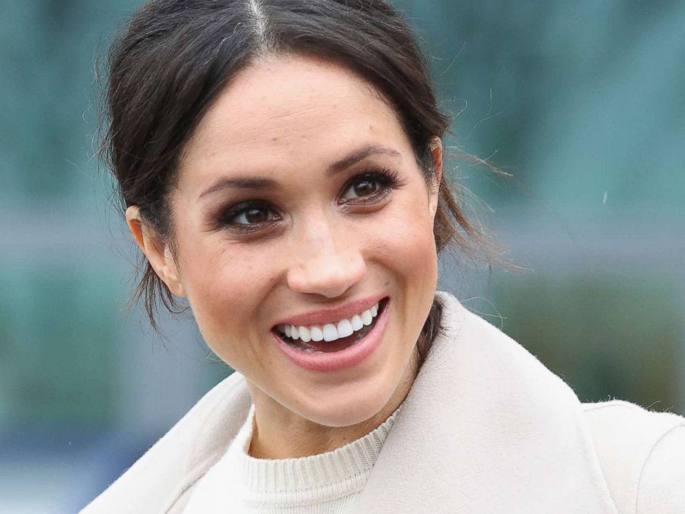 PHOTO: Meghan Markle departs from Catalyst Inc, Northern Ireland's next generation science park, March 23, 2018, in Belfast, Nothern Ireland.