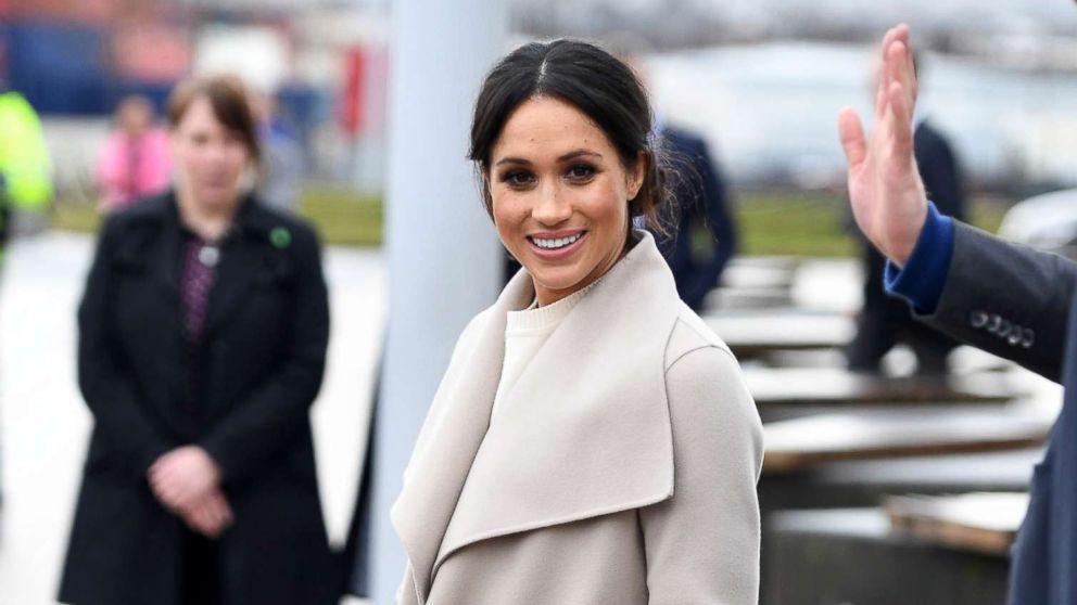 PHOTO: Prince Harry and Meghan Markle during a visit to Titanic Belfast maritime museum on March 23, 2018 in Belfast. 