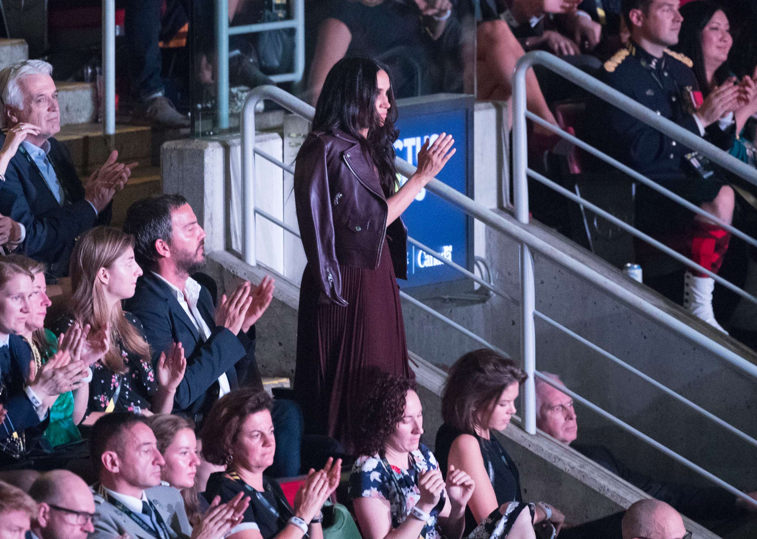 PHOTO: Meghan Markle watches the opening ceremony of the Invictus Games in Toronto, Sept. 23, 2017.