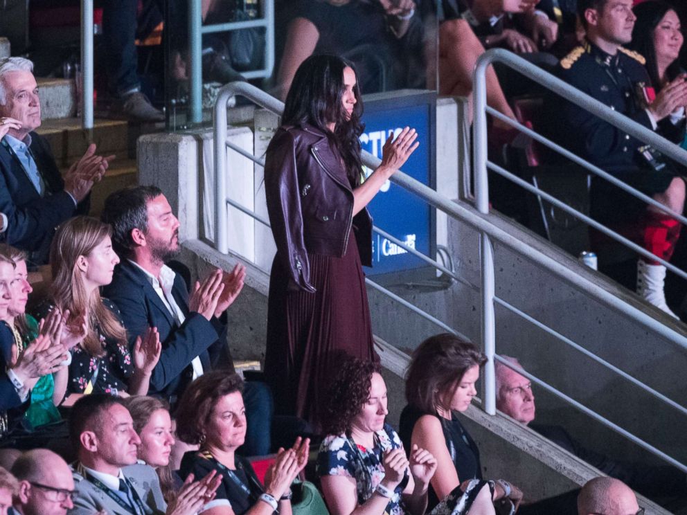 PHOTO: Meghan Markle watches the opening ceremony of the Invictus Games in Toronto, Sept. 23, 2017.