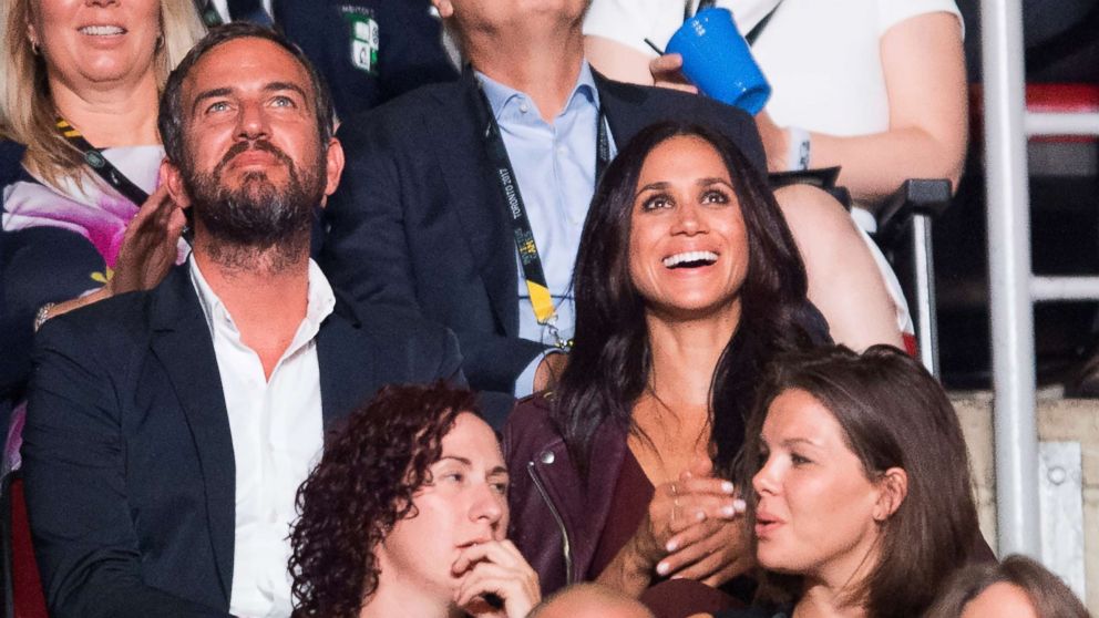Meghan Markle watches the opening ceremony of the Invictus Games in Toronto, Sept. 23, 2017.