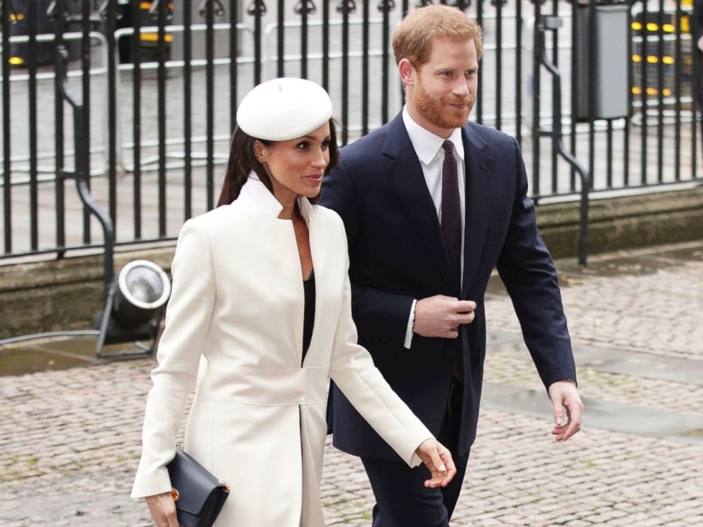 PHOTO: Britains Prince Harry and Meghan Markle, arrive for the Commonwealth Service at Westminster Abbey in London, March 12, 2018.