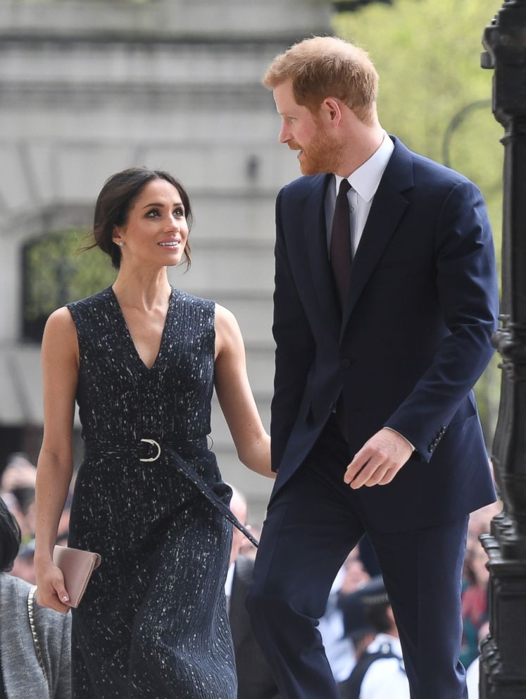 PHOTO: Prince Harry and Meghan Markle arrive at a memorial service at St Martin-in-the-Fields in Trafalgar Square to commemorate the 25th anniversary of the murder of Stephen Lawrence, April 23, 2018, in London.