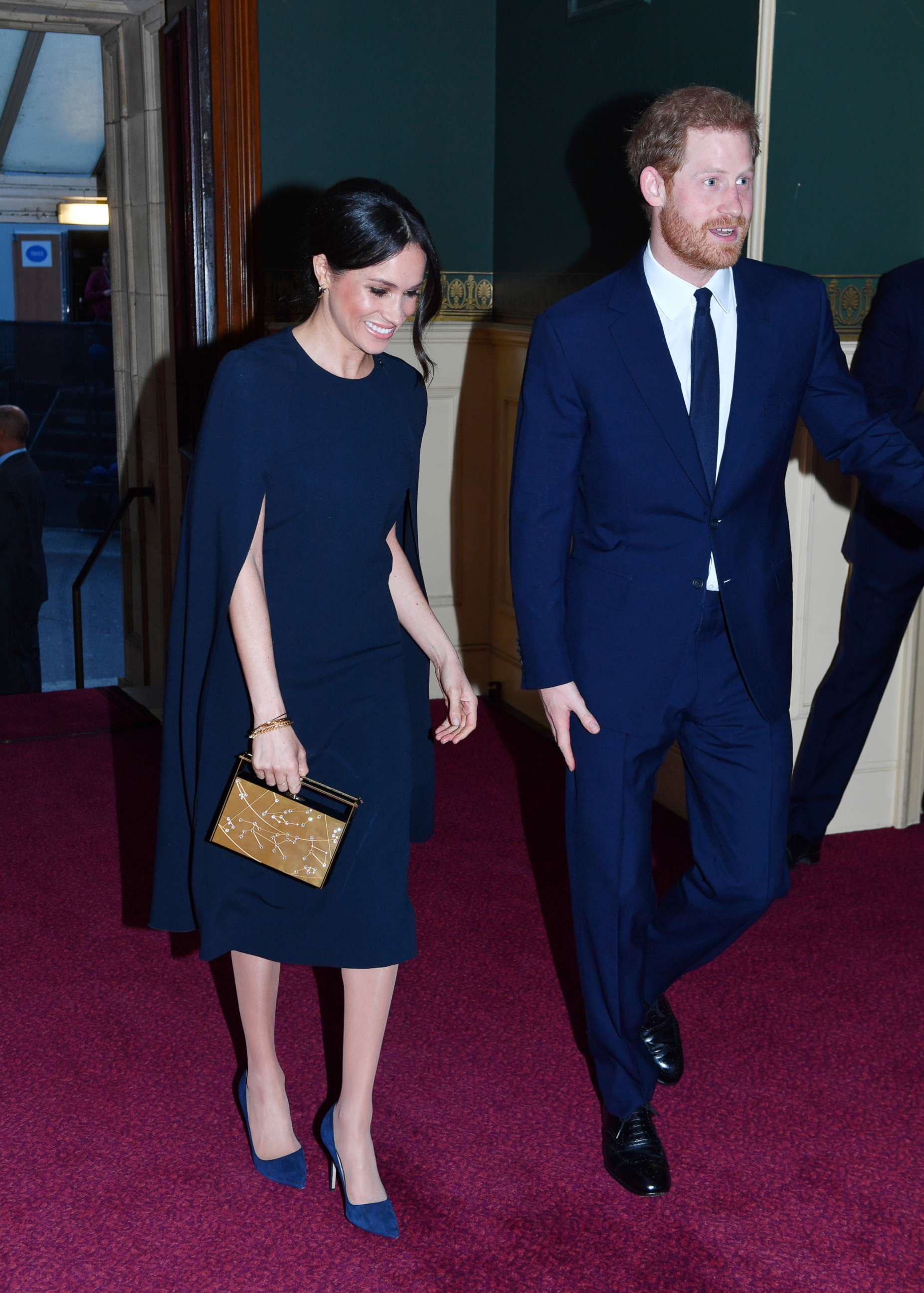 PHOTO: Prince Harry and Meghan Markle arrive at the Royal Albert Hall to attend a star-studded concert to celebrate the Queen's 92nd birthday in London, April 21, 2018.