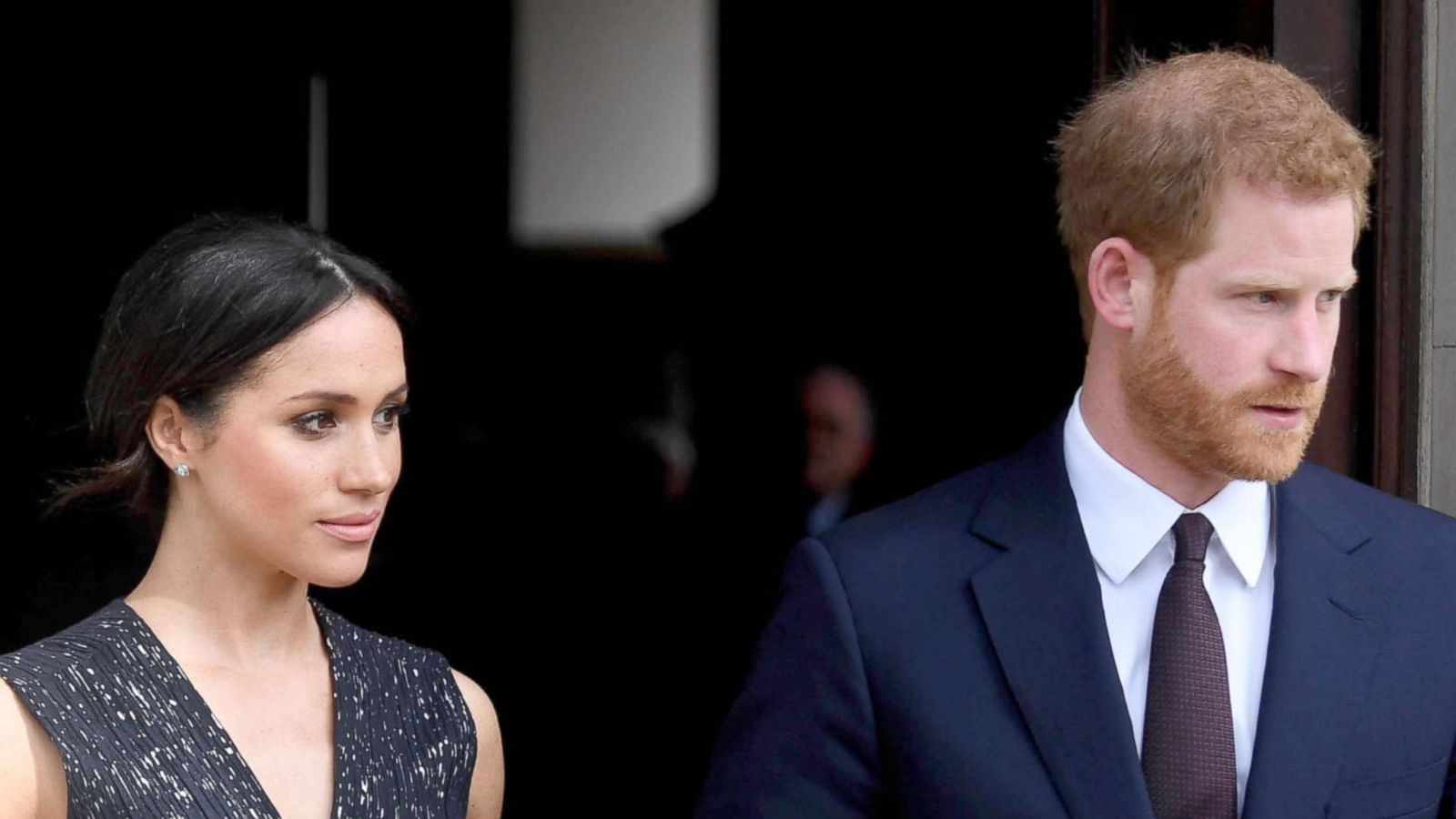 PHOTO: Prince Harry and Meghan Markle leaving after attending a memorial service at St Martin-in-the-Fields in Trafalgar Square, London, April 23, 2018, to commemorate the 25th anniversary of the murder of Stephen Lawrence.