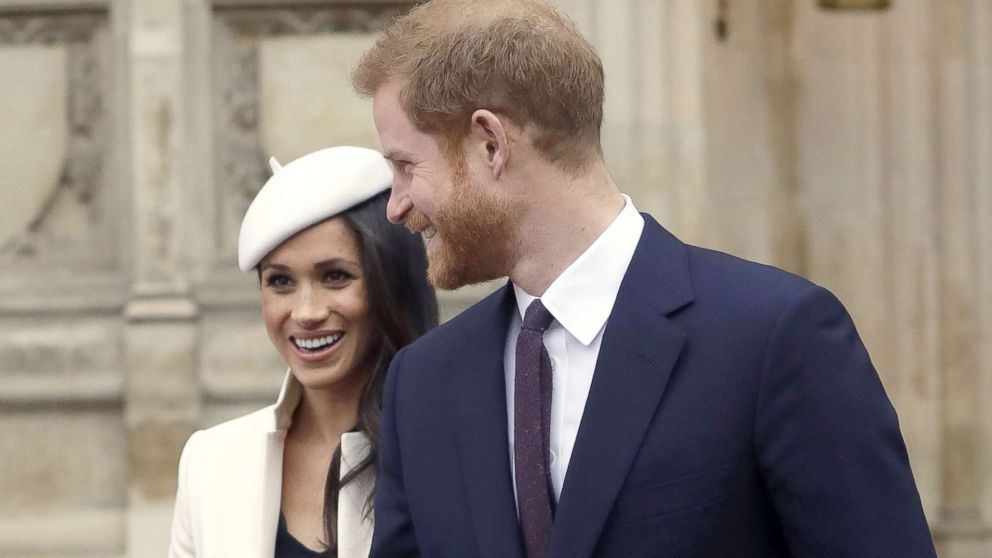 PHOTO: Britain's Prince Harry leaves with his fiancee, U.S. actress Meghan Markle after attending a Commonwealth Day Service at Westminster Abbey in central London, March 12, 2018.