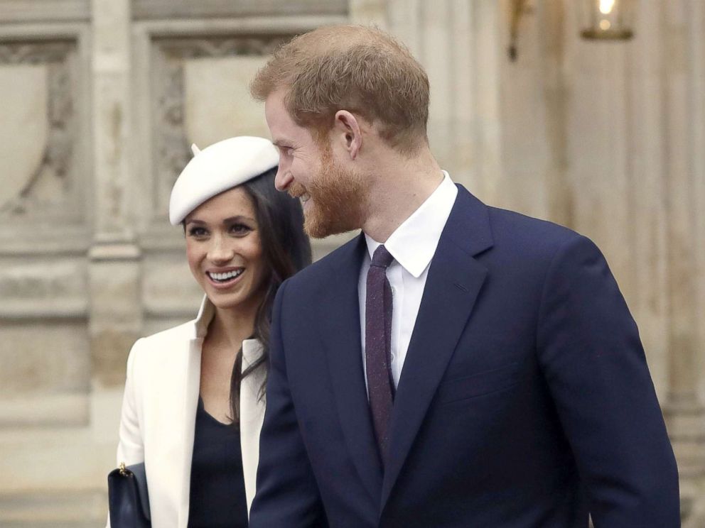 PHOTO: Britains Prince Harry leaves with his fiancee, U.S. actress Meghan Markle after attending a Commonwealth Day Service at Westminster Abbey in central London, March 12, 2018.