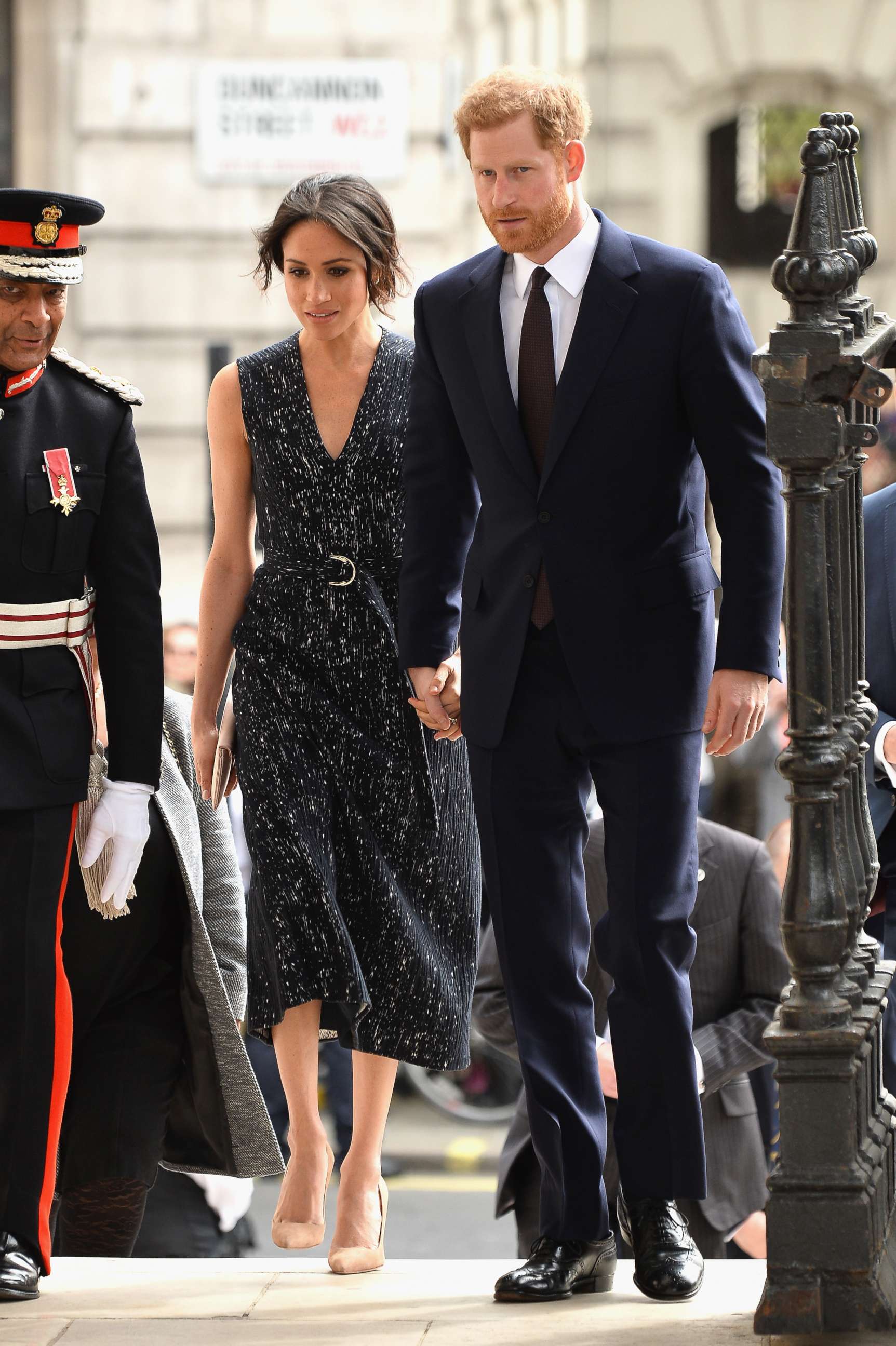 PHOTO: Prince Harry and Meghan Markle attend the 25th Anniversary Memorial Service to celebrate the life and legacy of Stephen Lawrence at St Martin-in-the-Fields, April 23, 2018, in London.
