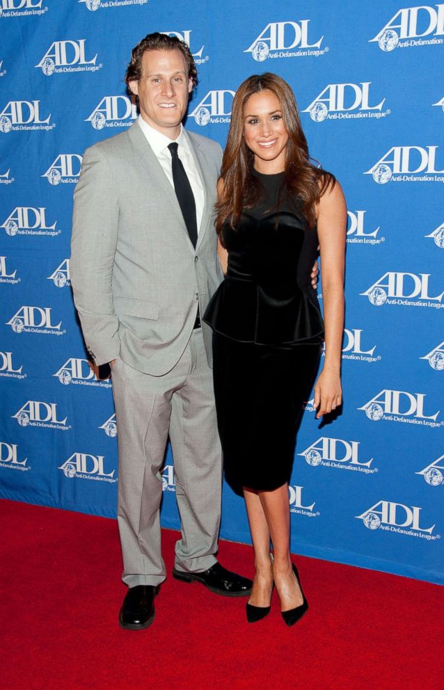 PHOTO: Actress Meghan Markle and her husband Trevor Engelson arrive at the Anti-Defamation League Entertainment Industry Awards Dinner, Oct. 11, 2011 in Beverly Hills.